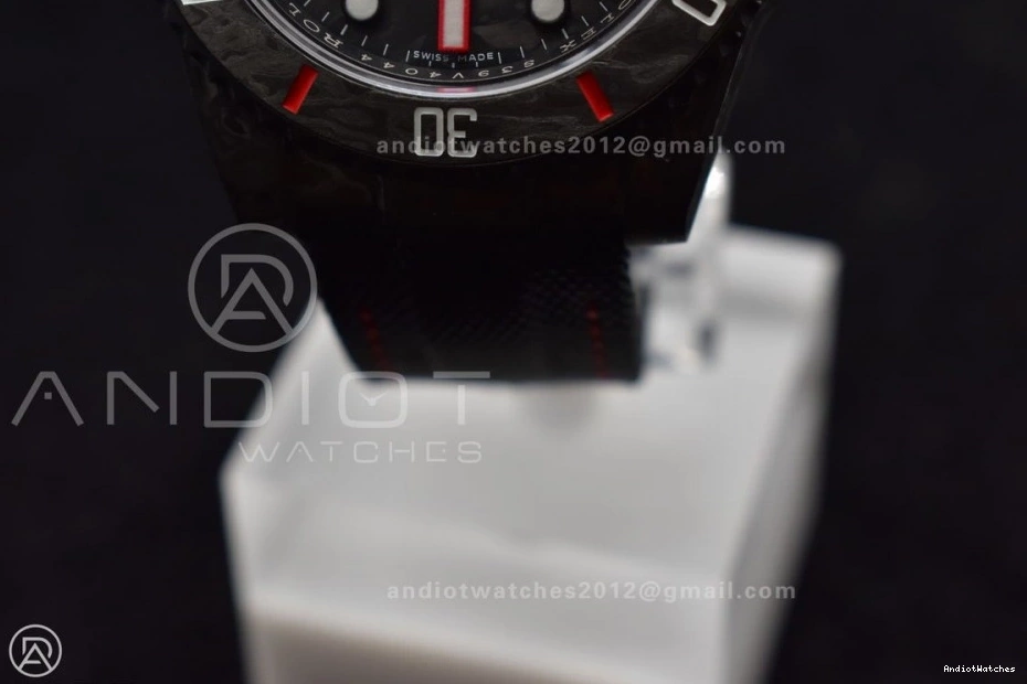 on 474 Submariner Nylon Red VSF VS Dial 1:1 DIW Best Black Carbon Edition Practical Black Strap 0515